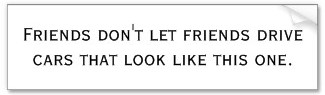 friends dont let friends drive 01 bumper sticker