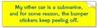 my other car 30 bumper sticker