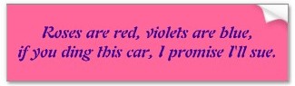 roses are red 02 bumper sticker